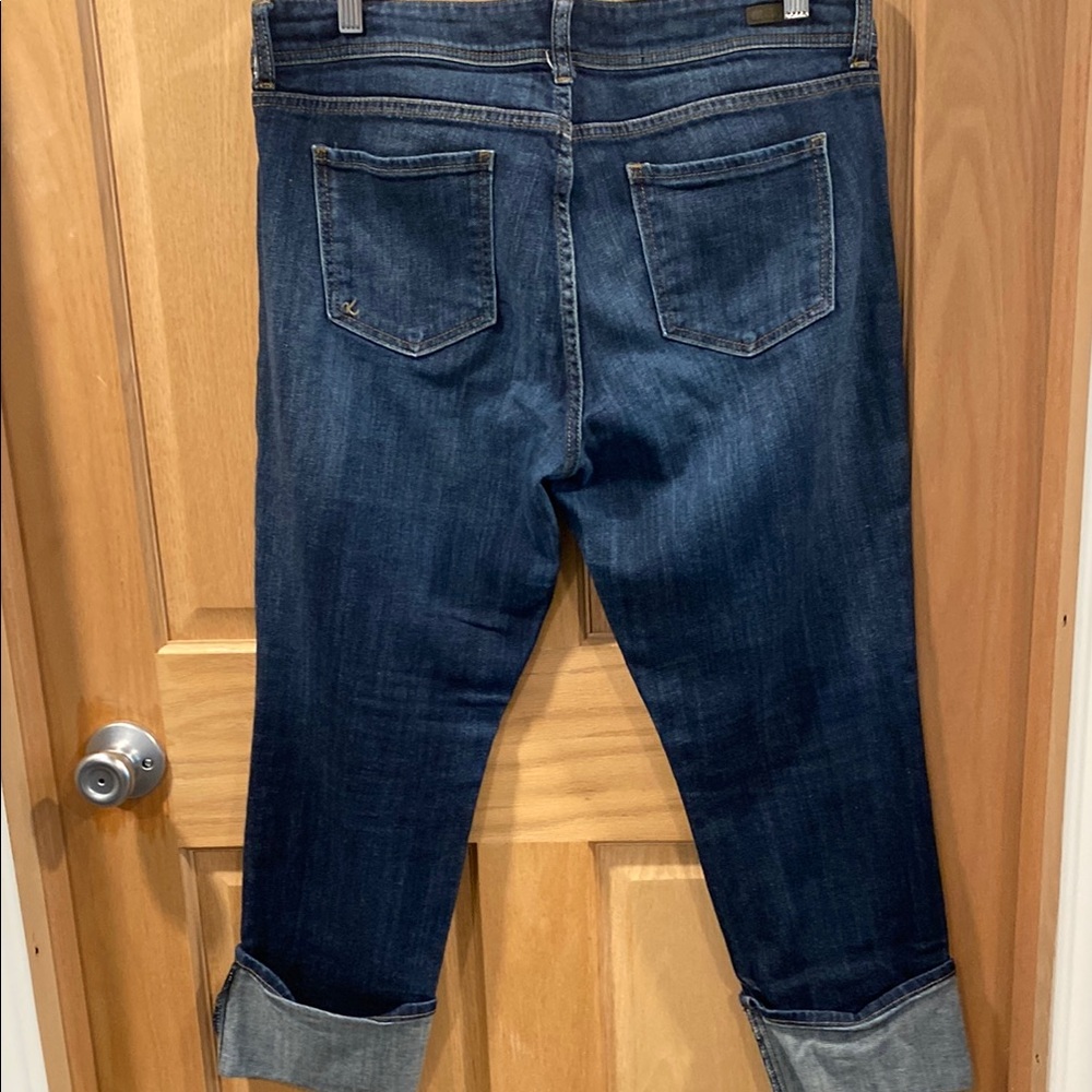 Kut from the Kloth Blue Cropped Ankle Jeans - Picture 3 of 6